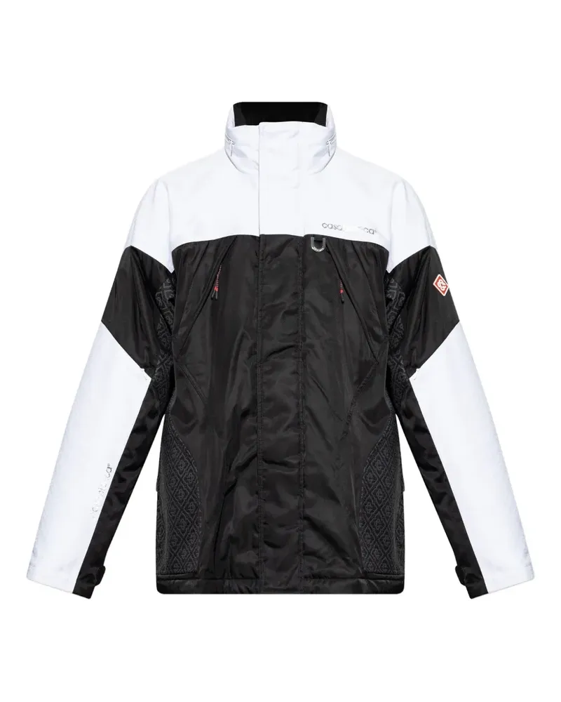 Casablanca Paris panelled zip-up jacket - Schwarz Schwarz