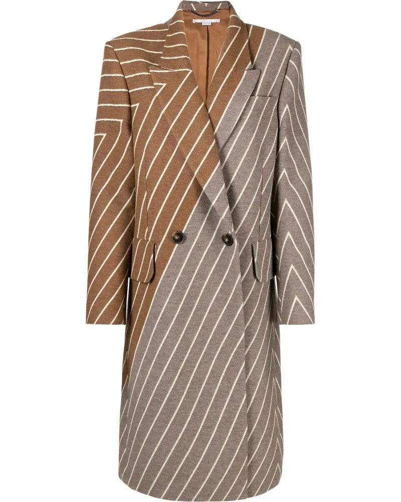 Stella McCartney Doppelreihiger Mantel - Braun Braun