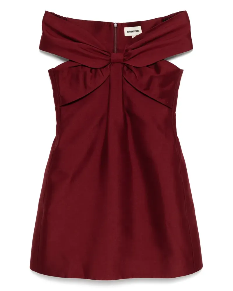SHUSHU/TONG Kleid mit Schleife - Rot Rot