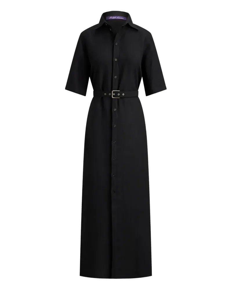 Ralph Lauren Carol Maxikleid mit Schnalle - Schwarz Schwarz