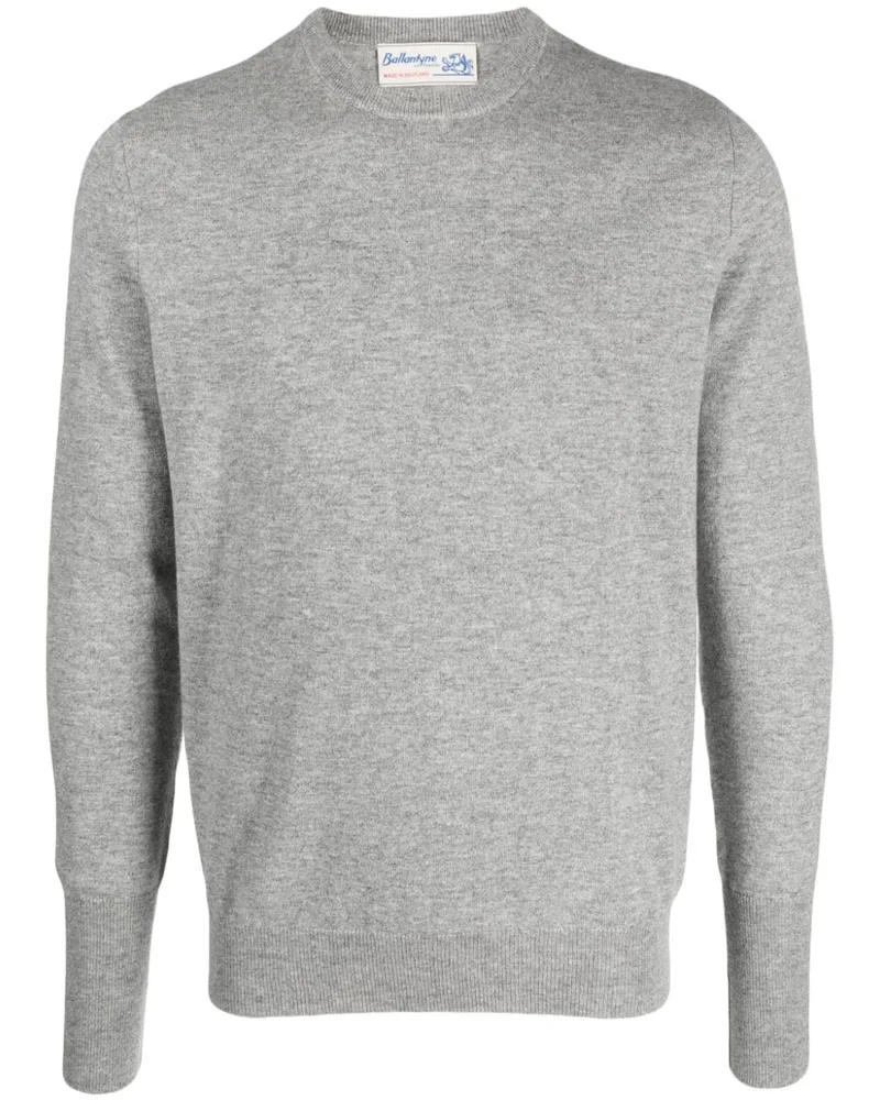 Ballantyne Melierter Kaschmirpullover - Grau Grau
