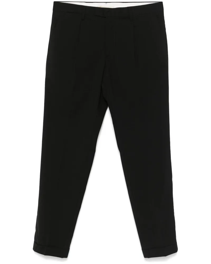 Briglia 1949 Cropped-Hose mit Tapered-Bein - Schwarz Schwarz