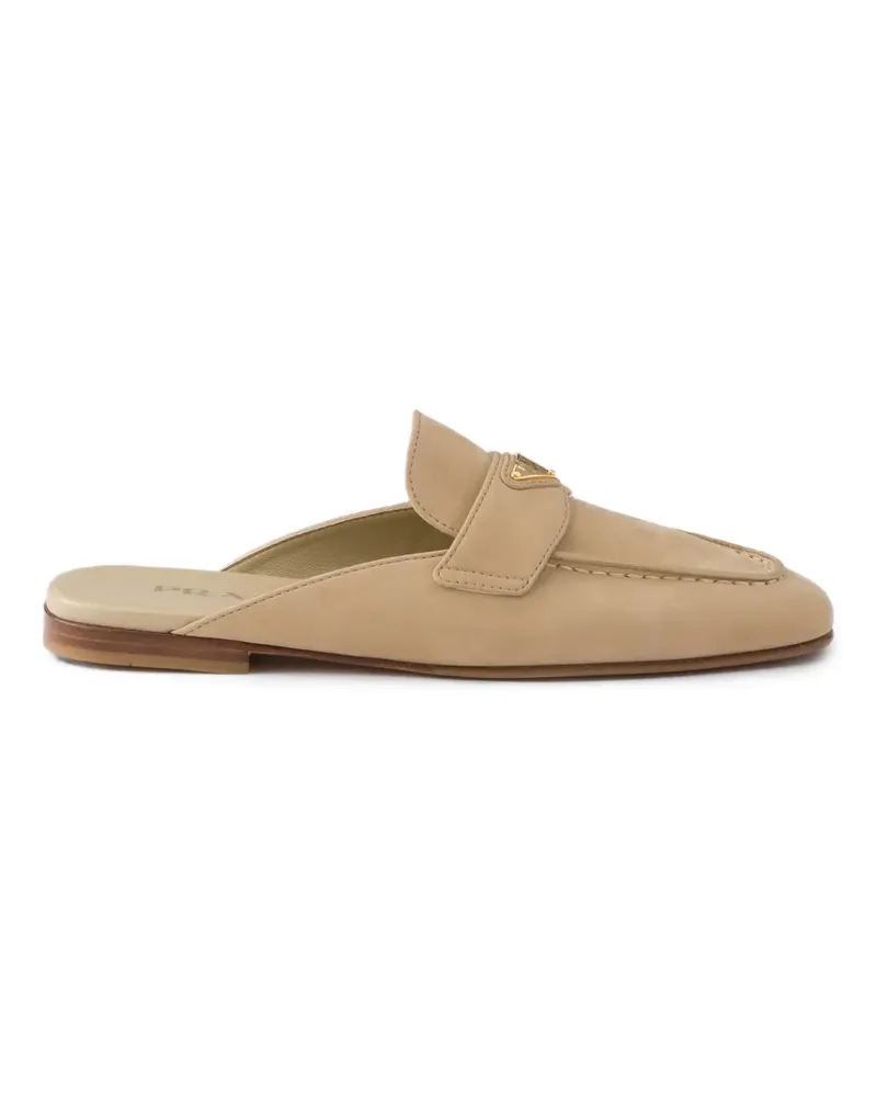 Prada nubuck mules - Nude Nude