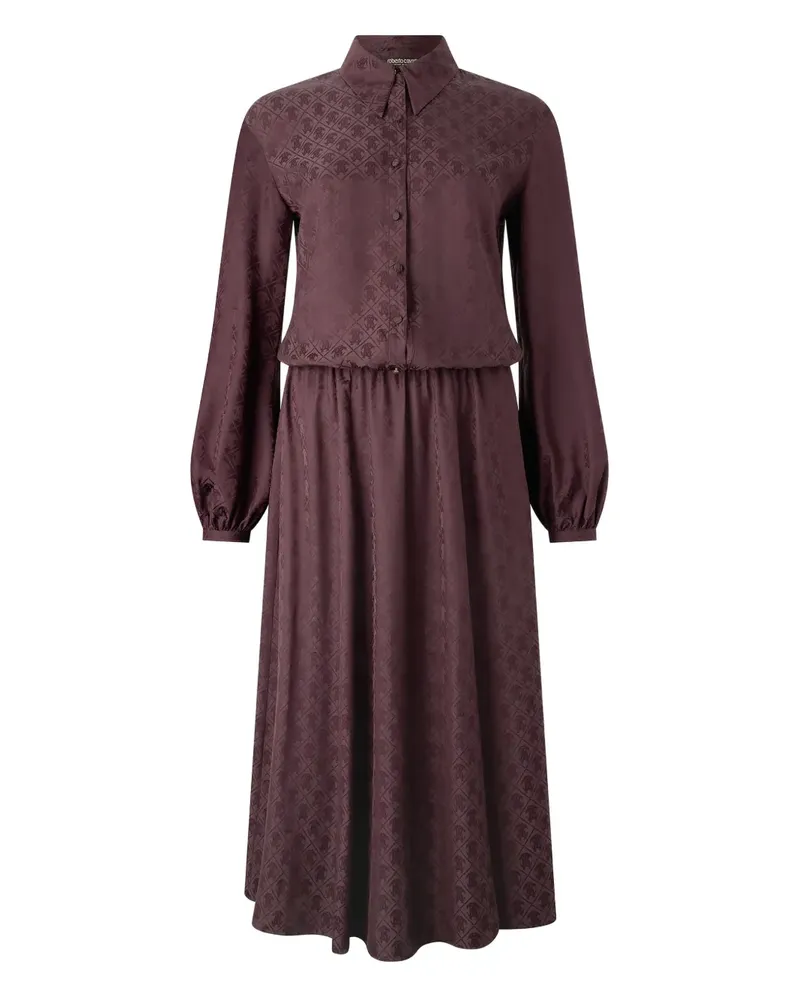 Roberto Cavalli Hemdkleid aus Seide - Violett Violett