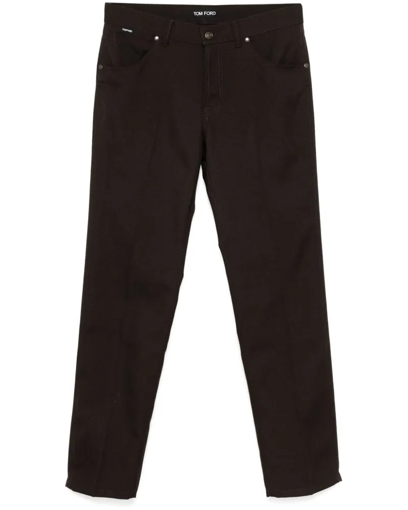 Tom Ford Klassische Twill-Hose - Braun Braun