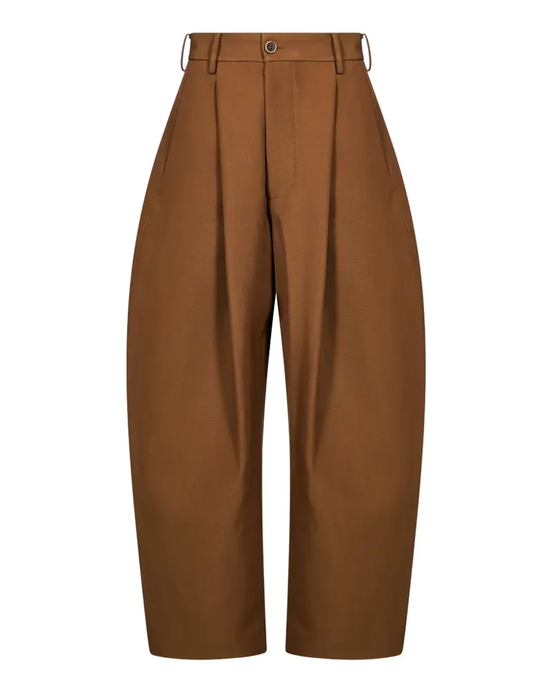 Uma Wang pleated tapered trousers - Braun Braun