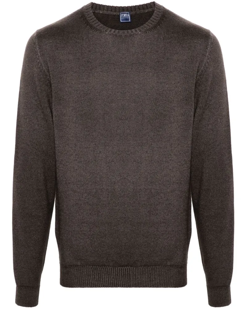 Fedeli Pullover aus Merinowolle - Braun Braun
