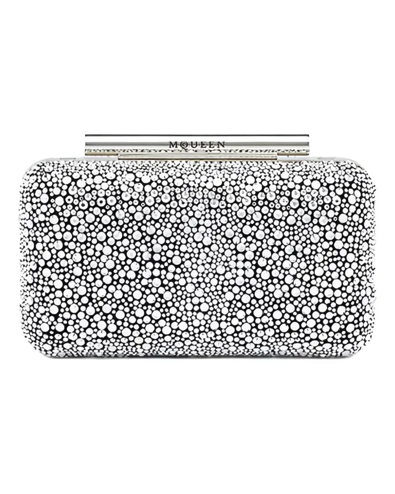 Alexander McQueen Clutch mit Kristallverzierung - Silber Silber