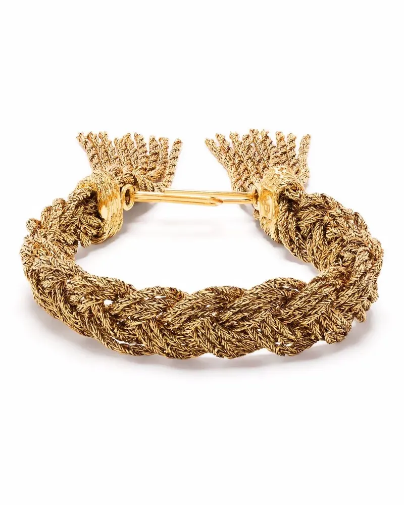 Aurélie Bidermann Geflochtenes Miki Armband - Gold Gold