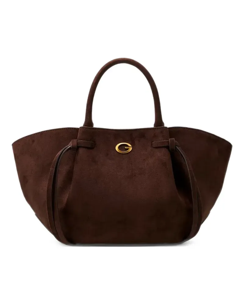 Guess Allegra Handtasche aus Wildleder - Braun Braun