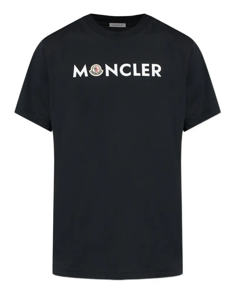 Moncler logo-print T-shirt - Blau Blau