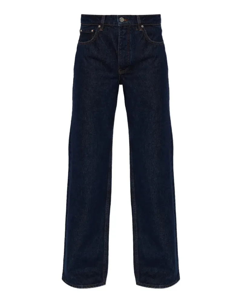 Anine Bing Hugh Jeans aus Baumwolle - Blau Blau