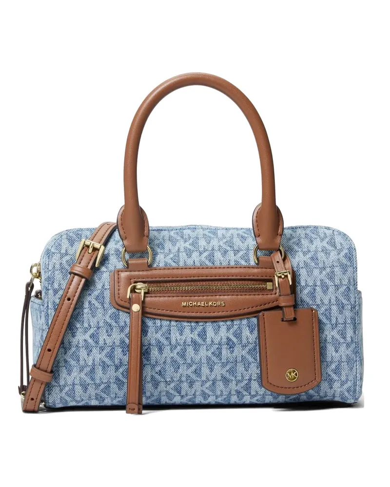 Michael Kors Große Jet Set Schultertasche - Blau Blau