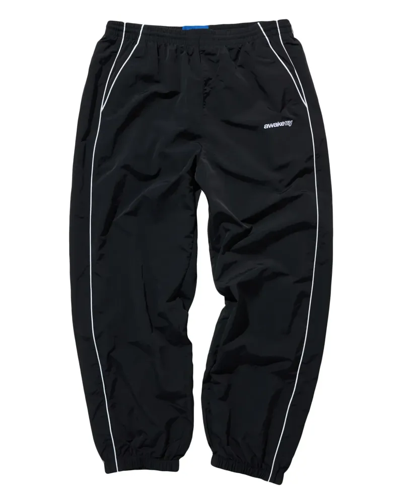 AWAKE NY Jogginghose mit doppeltem Einsatz - Schwarz Schwarz
