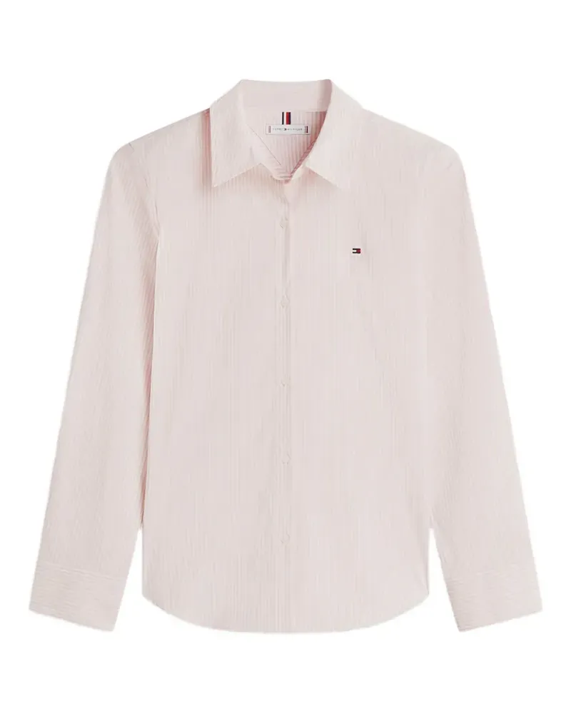 Tommy Hilfiger Gestreiftes Hemd - Rosa Rosa