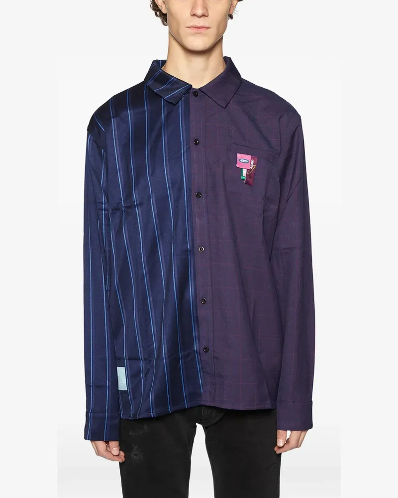 Daily Paper checked striped shirt - Blau Blau