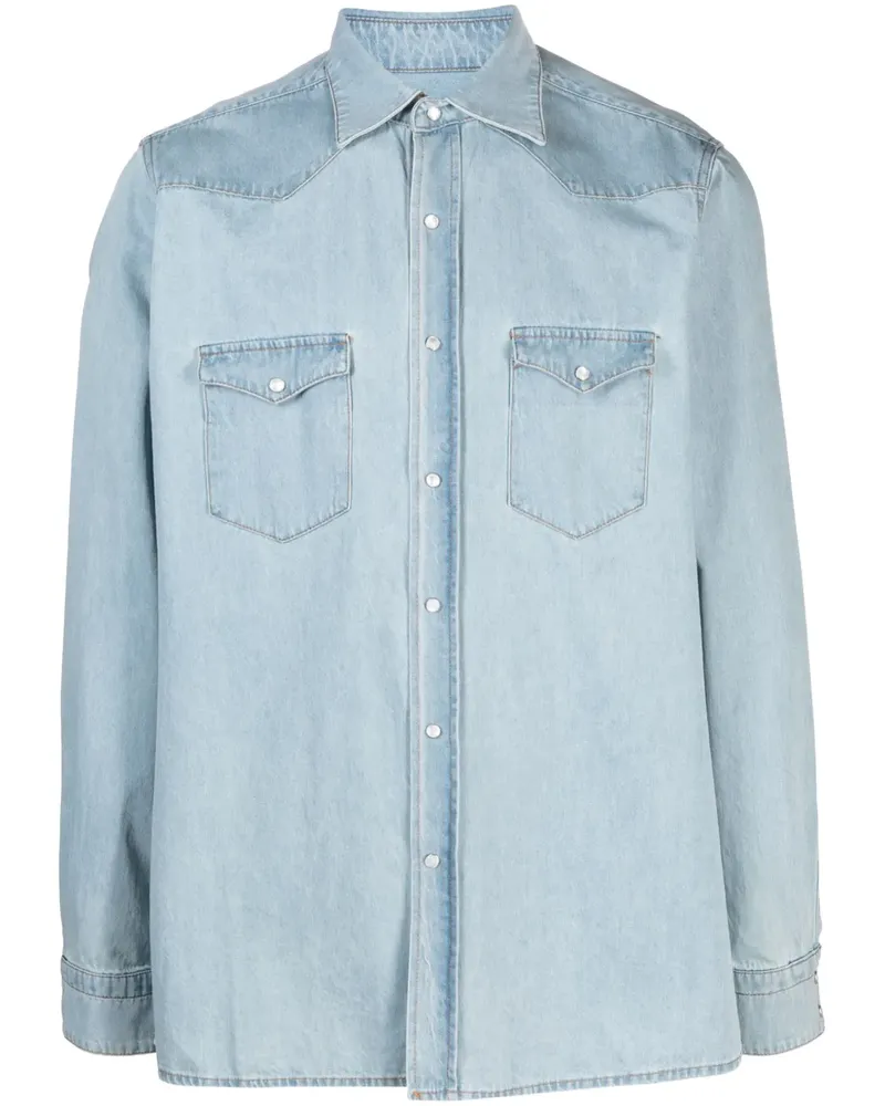 Giuliva Heritage Collection Langärmeliges Jeanshemd - Blau Blau