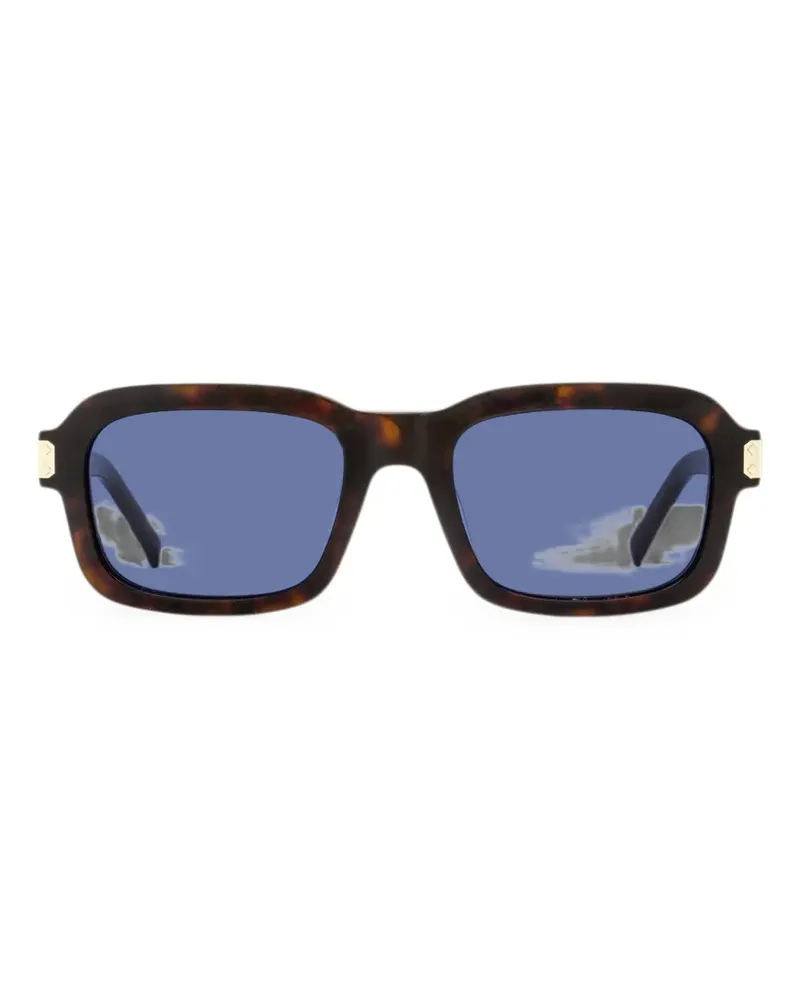 MCM rectangular-frame logo-plaque sunglasses - Braun Braun
