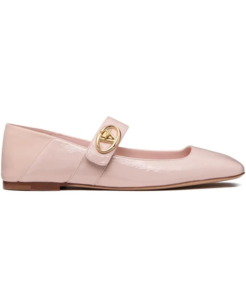 Valentino Garavani VLogo Locker Mary-Jane Ballerinas - Rosa Rosa