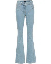 Thierry Mugler Verzierte Jeans Blau