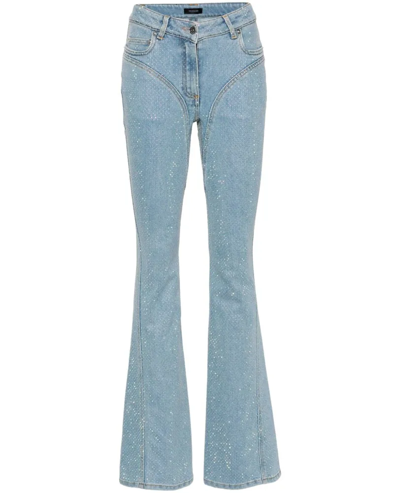 Thierry Mugler Verzierte Jeans - Blau Blau