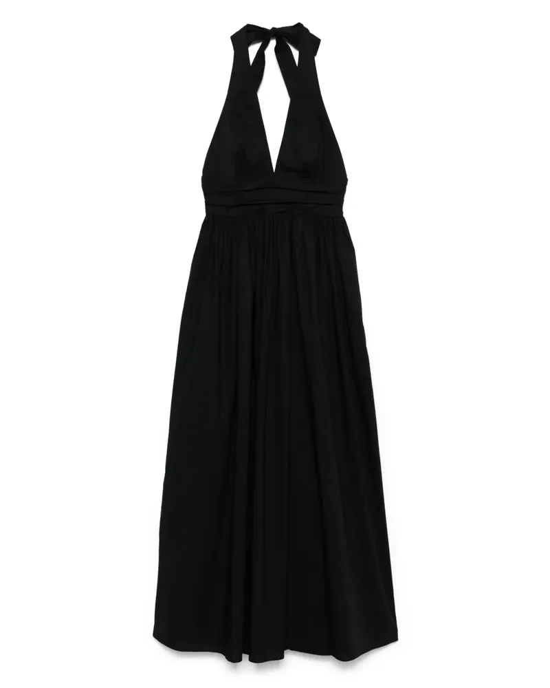 Matteau Neckholder-Midikleid mit tiefem Ausschnitt - Schwarz Schwarz