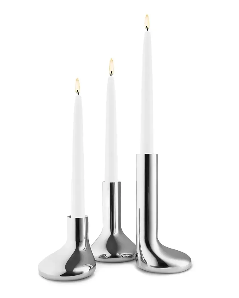 Eva Solo Mellow Kerzenhalter-Set aus Edelstahl - Silber Silber