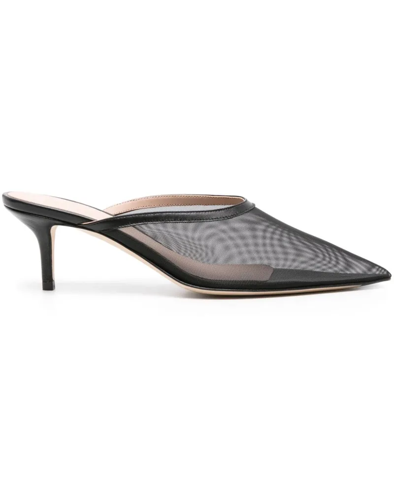 Scarosso Laura Mesh-Mules 60mm - Schwarz Schwarz