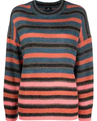 Paul Smith Gestreifter Strickpullover Rosa