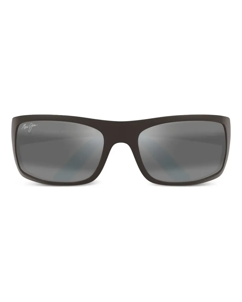 Maui Jim Eckige Sonnenbrille - Braun Braun
