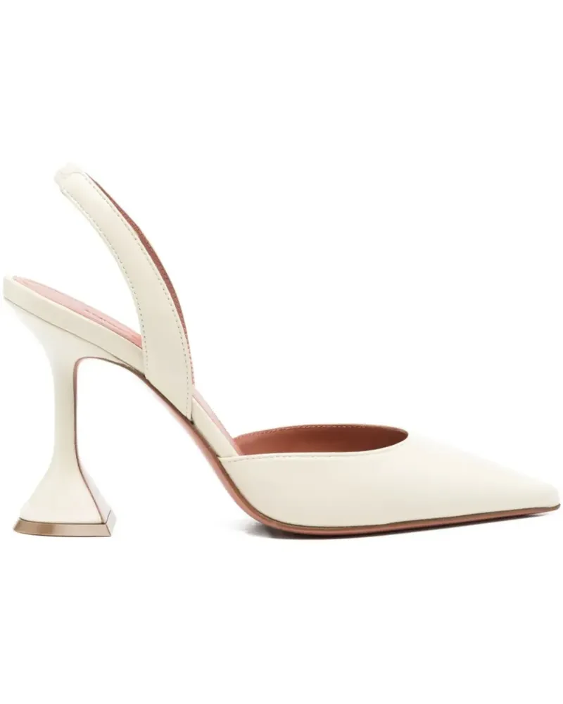 Amina Muaddi Holli Pumps 65mm - Nude Nude