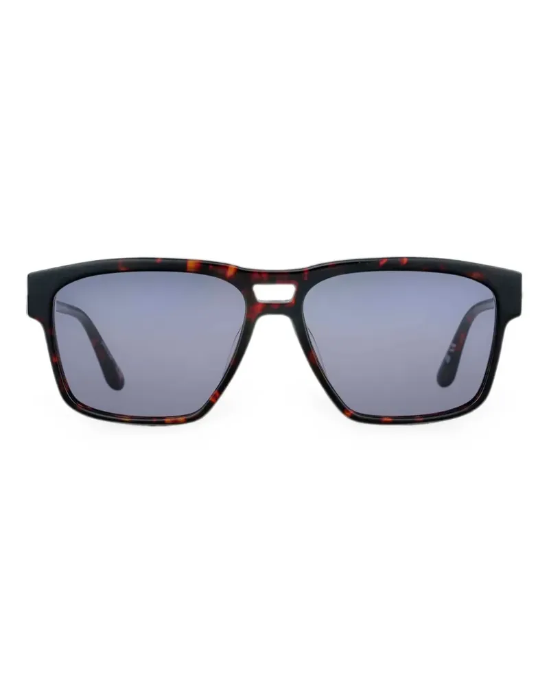 Barbour tortoiseshell-effect square-frame sunglasses - Braun Braun
