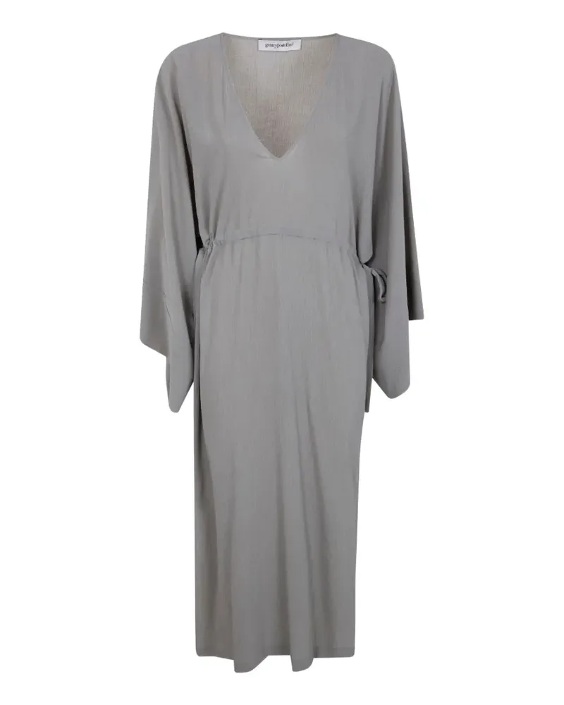 Gentry Portofino ribbed-knit drawstring dress - Grau Grau