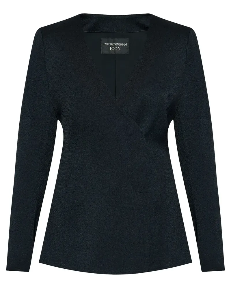Emporio Armani Sakko mit V-Ausschnitt - Blau Blau