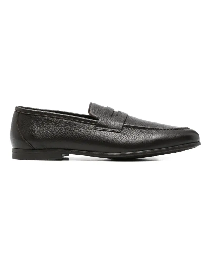 Canali penny leather loafers - Braun Braun