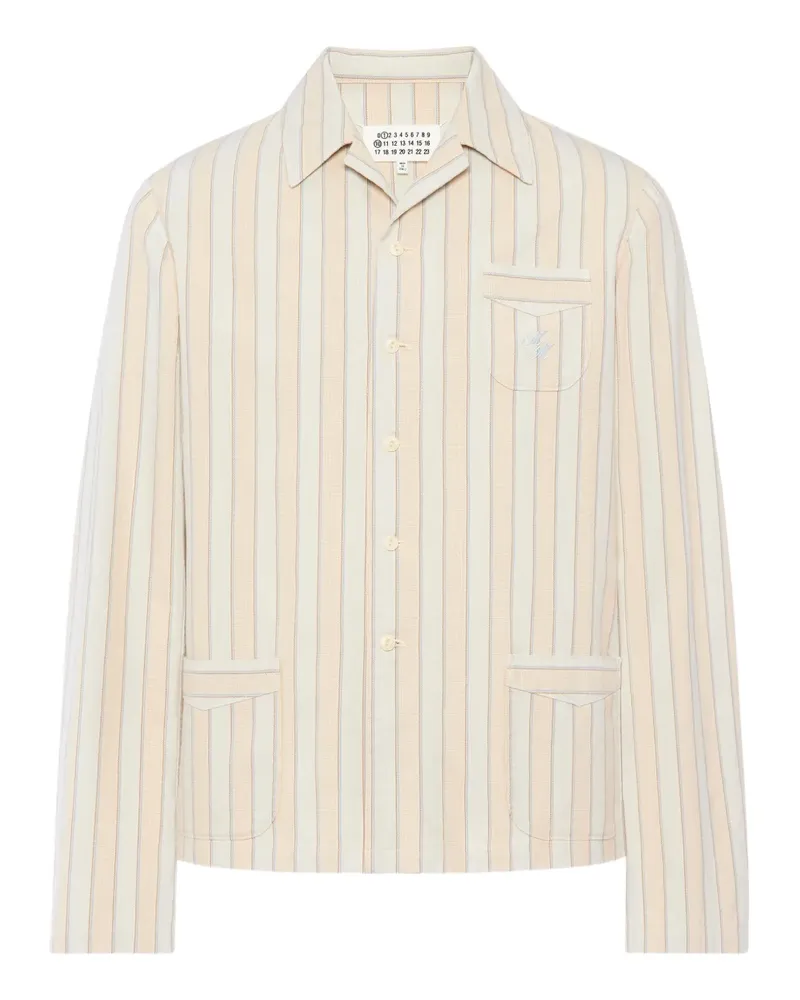 Maison Margiela Gestreiftes Hemd - Nude Nude