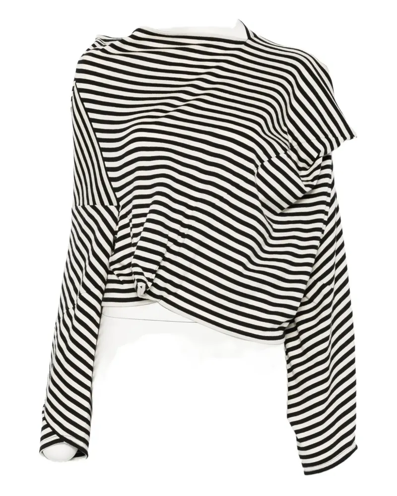 Junya Watanabe striped blouse - Schwarz Schwarz