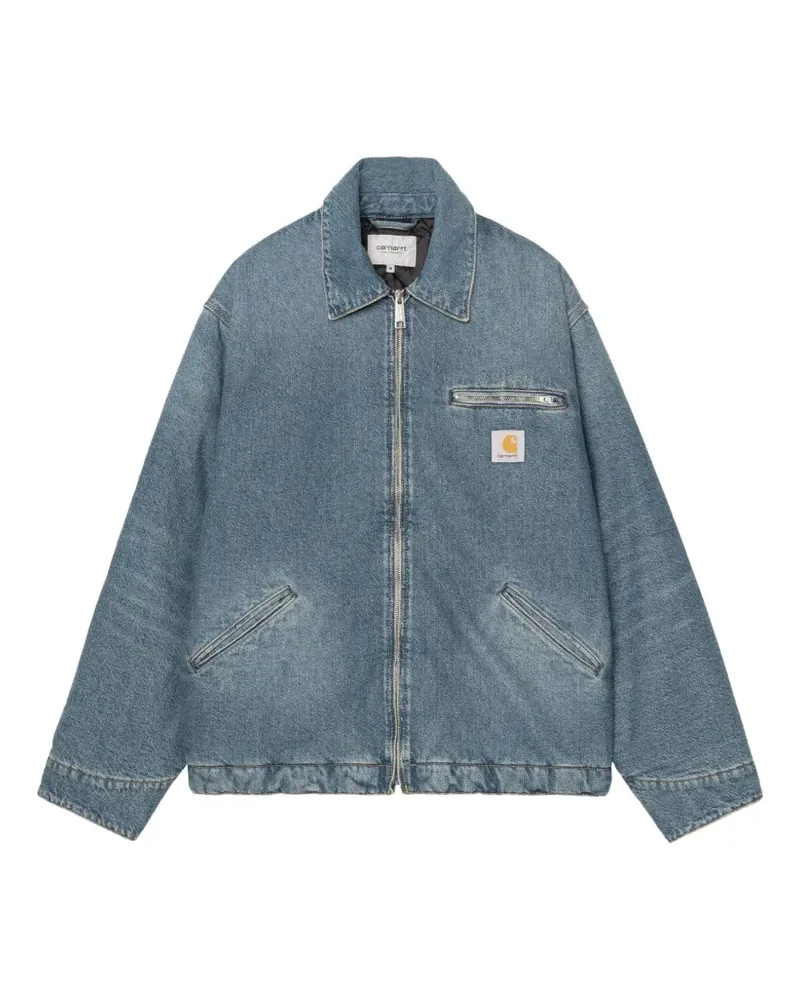 Carhartt WIP Jeansjacke mit Reißverschluss - Blau Blau