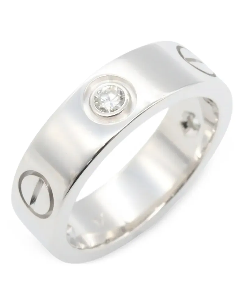 Cartier 2010s Love Ring mit Diamant - Silber Silber