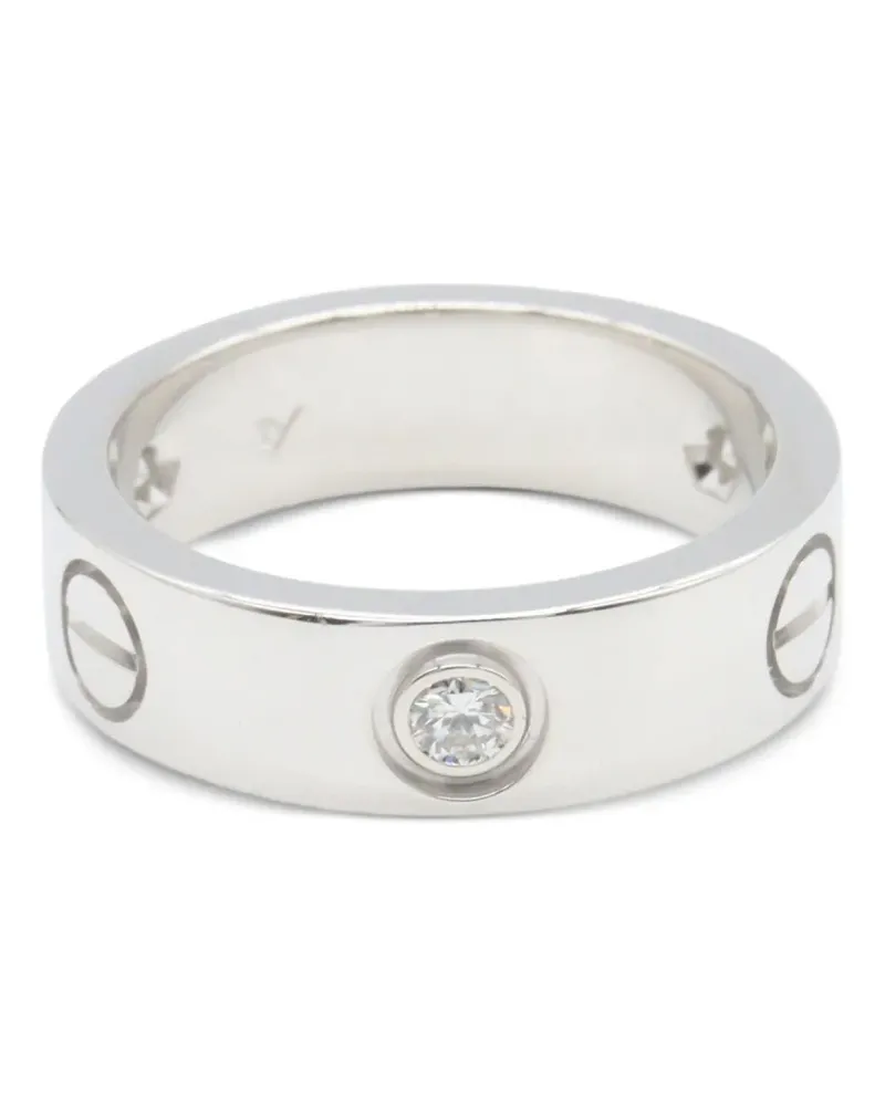 Cartier 2010s Love Ring mit Diamant - Silber Silber