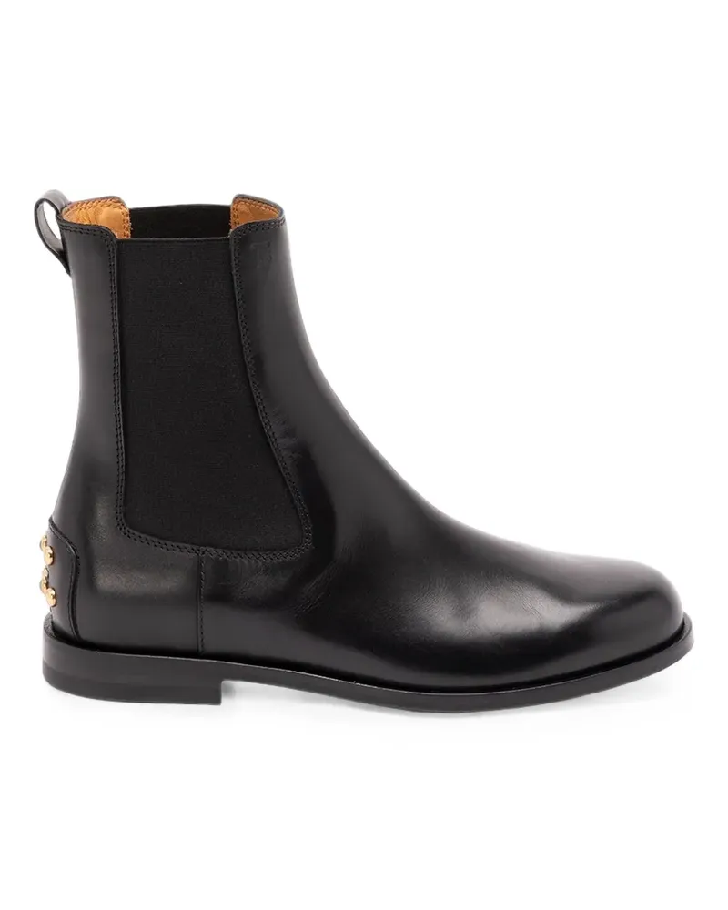 TOD'S Gommino-stud leather Chelsea boots - Schwarz Schwarz