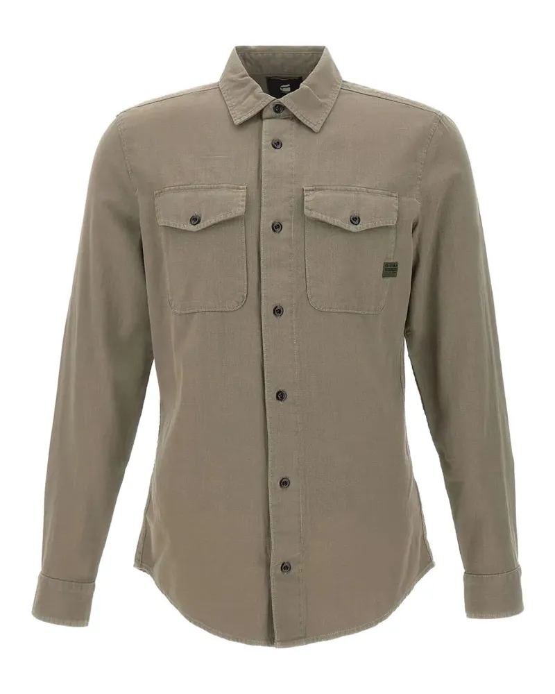 G-STAR RAW Schmales Marine Hemd - Nude Nude