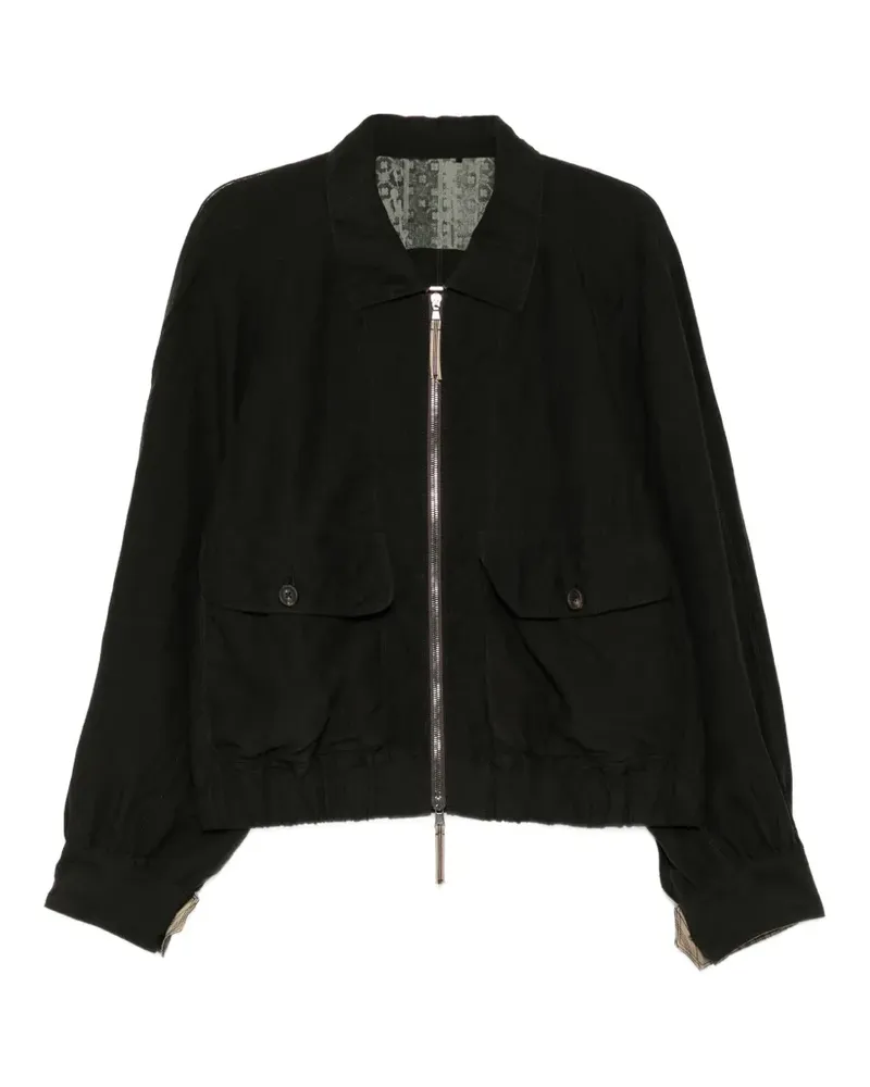 Ziggy Chen Jacke mit Reißverschluss - Schwarz Schwarz
