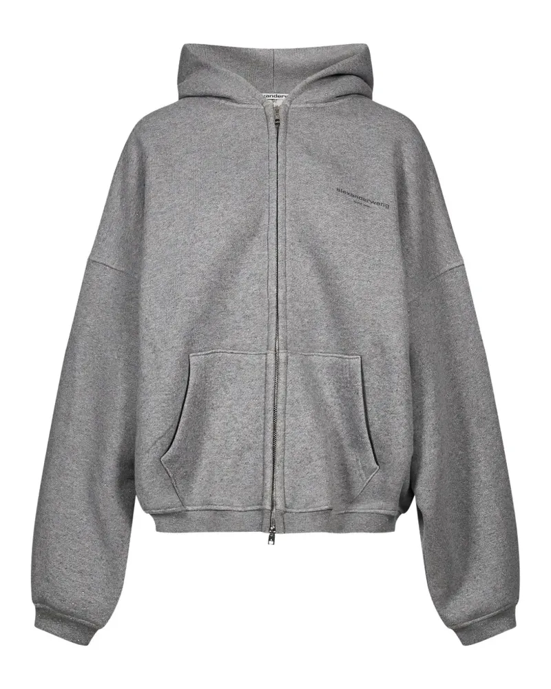 Alexander Wang Verzierte Kapuzenjacke - Grau Grau