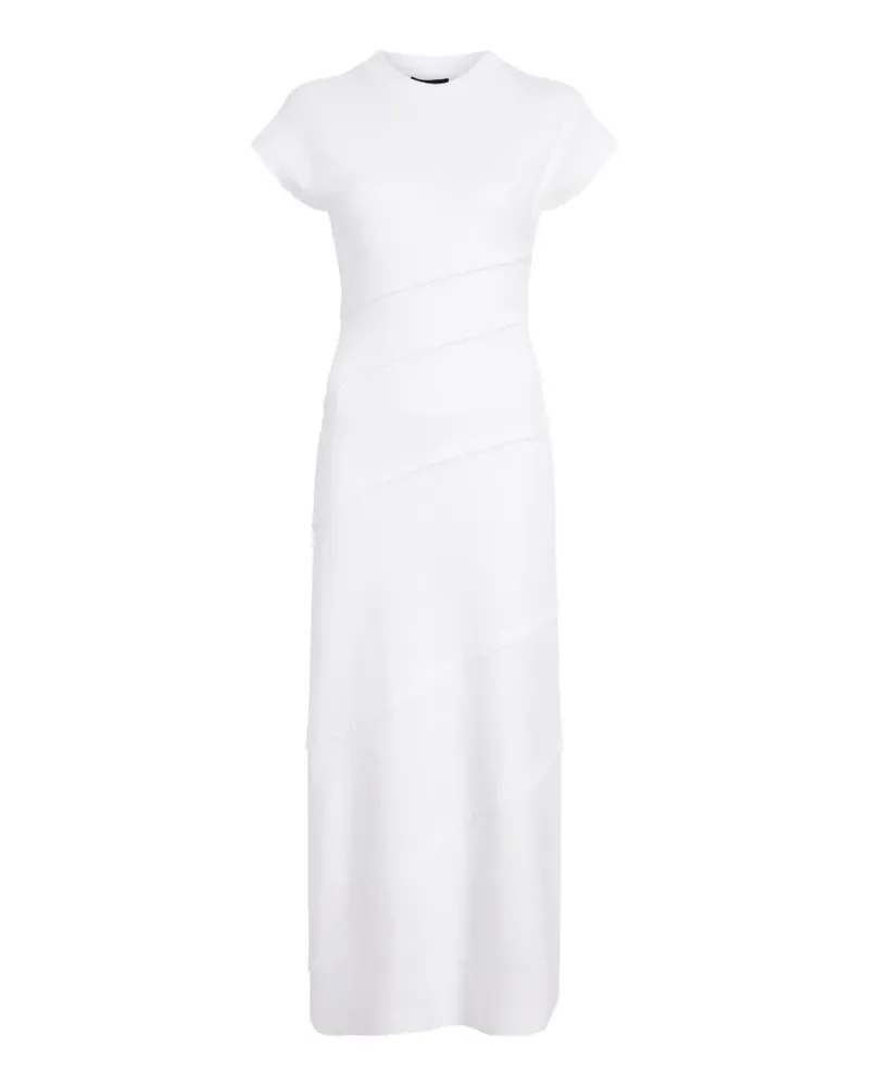 Proenza Schouler Gestuftes Hilma Midikleid aus Jersey - Weiß Weiß