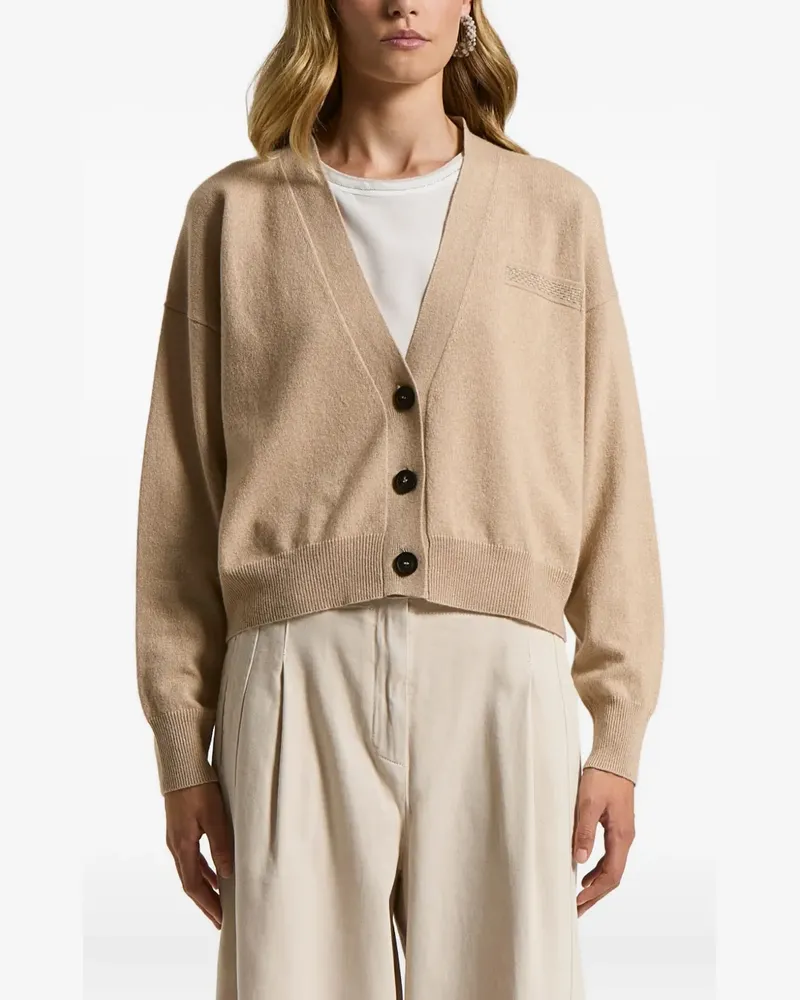 Peserico Cardigan mit verzierten Knöpfen - Nude Nude