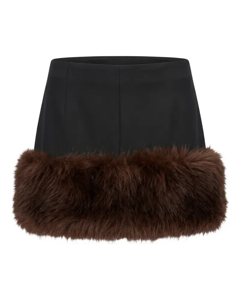 ANDAMANE Kurzer Grey Rock mit Faux Fur - Schwarz Schwarz