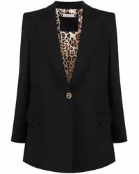 Philipp Plein Blazer mit steigendem Revers Schwarz