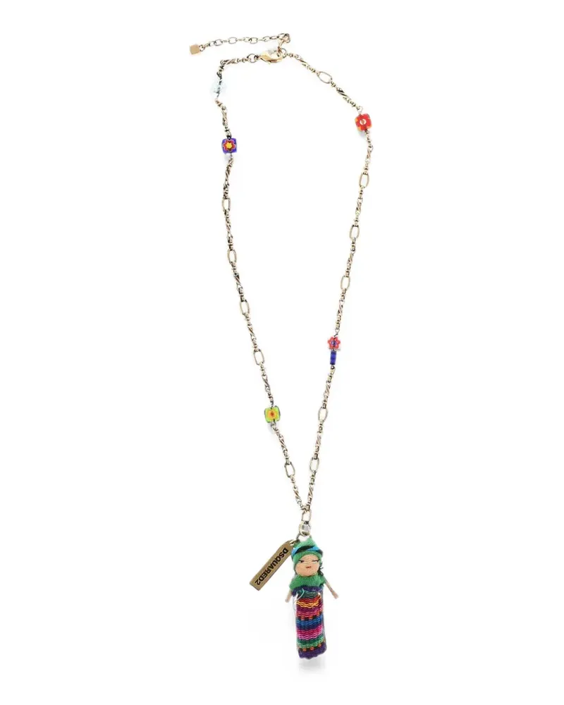 Dsquared2 doll charm necklace - Gold Gold