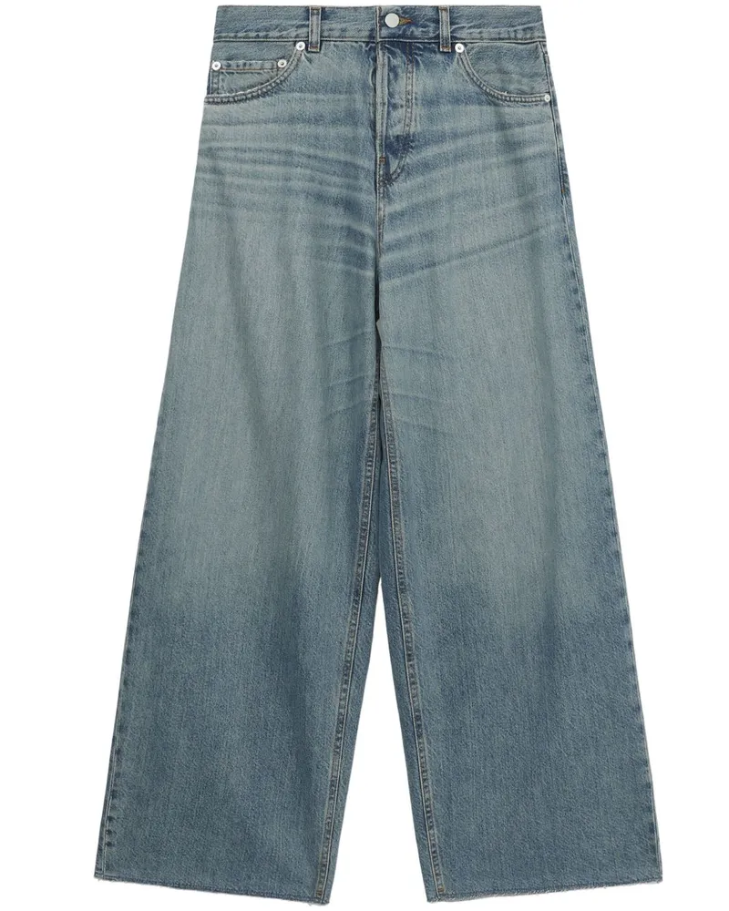 Haikure Jeans mit weitem Bein - Blau Blau